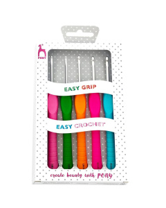 Pony 56831 Easygrip haaknaaldenset 2,0mm t/m 4,0mm - 5 stuks - SET