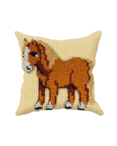 Orchidea 4503 Voorbedrukt kruissteek kussenpakket Pony - STUK