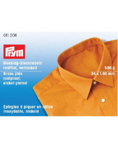 Prym 011206 Messing spelden No. 107 zilverkleurig 1,00 x 34 mm - Doos