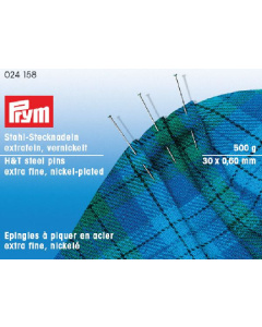 Prym 024158 Spelden staal gehard No. 6 EF 0,60 x 30 mm zilverkleurig - STUK