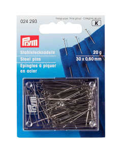 Prym 024293 Spelden staal gehard No. 6 EF 0,60 x 30 mm zilverkleurig - Kaart