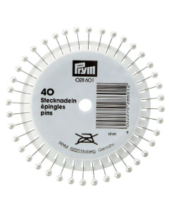 Prym 028601 Parelkopspelden staal gehard 0,58 x 40 mm zilverkleurig - STUK