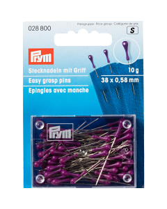 Prym 028800 Spelden met handvat 38 x 0,58 mm zilverkleurig paars - Kaart