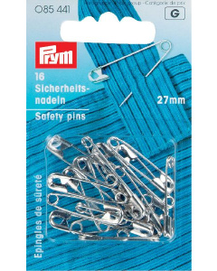 Prym 085441 Veiligheidsspelden staal No. 0 zilverkleurig 27 mm - Kaart