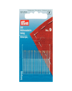 Prym 121293 Naainaalden lang staal No. 9 zilverkleurig 0,60 x 34 mm - Kaart