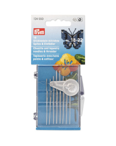 Prym 124550 Borduurnaalden met/zonder punt No. 18-22 & draaddoorsteker - Kaart