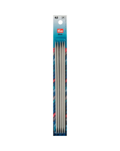 Prym 191492 Kousen- en handschoenbreinaalden ALU 20 cm 4,00 mm grijs - Kaart