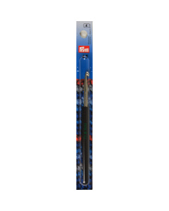 Prym 195177 Wolhaaknaald kunststofgreep ALU zilverkleurig 14 cm 4,50 mm - Kaart