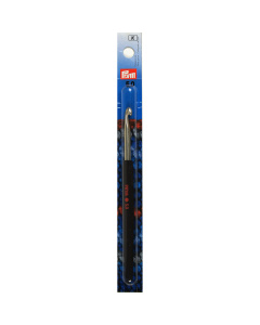 Prym 195178 Wolhaaknaald kunststofgreep ALU zilverkleurig 14 cm 5,00 mm - Kaart