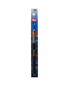 Prym 195179 Wolhaaknaald kunststofgreep ALU zilverkleurig 14 cm 6,00 mm - Kaart