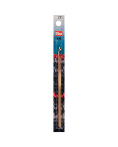 Prym 195186 Wolhaaknaald met duimsteun ALU zilverkleurig 14 cm 4,50 mm - Kaart