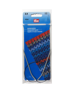Prym 211215 Rondbreinaald ALU grijs 40 cm 2,50 mm - Kaart