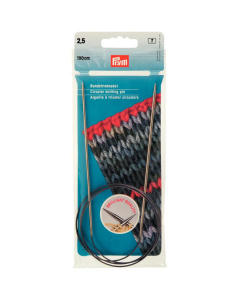 Prym 212116 Rondbreinaald MS zilverkleurig 100 cm 2,50 mm - Kaart
