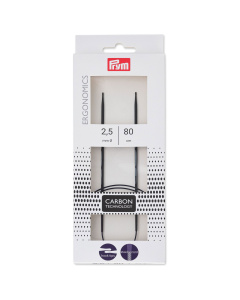 Prym 215301 Rondbreinaald ergonomisch Carbon 2,5/80 - Kaart
