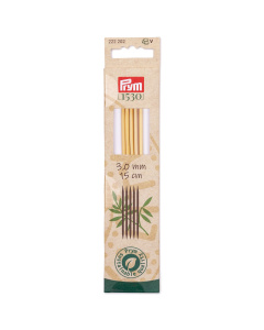 Prym 222202 Kousenbreinaalden Bamboe 15cm 3mm - Kaart
