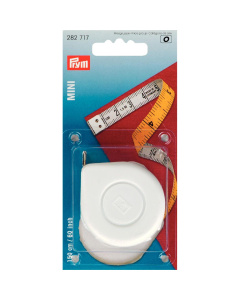 Prym 282717 Rolcentimeter Mini cm/inch geel/wit 150 cm (60 inch) - Kaart