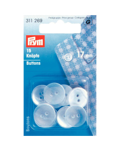 Prym 311269 Knopen voor pyjama's KST imitatiepaarlemoer 17 mm - Kaart