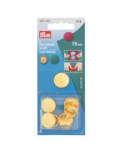 Prym 323152 Stofknopen MS zonder matrijs 19 mm zilverkleurig - Kaart