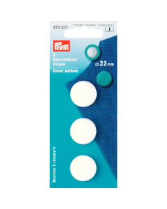 Prym 323237 Stofknopen KST 22 mm wit - Kaart
