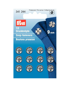 Prym 341244 Aannaaidrukknopen MS 9 mm zilverkleurig - Kaart