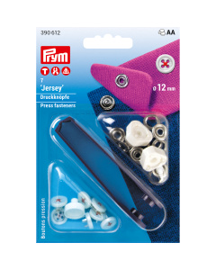 Prym 390612 Jersey drukkn. knoop afb. 12 mm rood - Kaart
