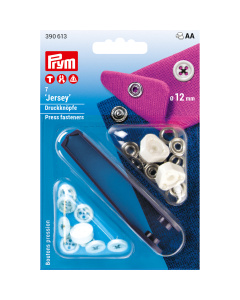 Prym 390613 Jersey drukkn. knoop afb. 12 mm zwart - Kaart