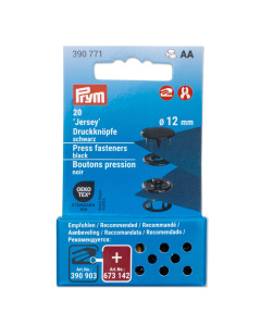 Prym 390771 Drukknopen Jersey 12 mm zwart - Kaart