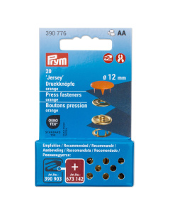 Prym 390776 Drukknopen Jersey 12 mm oranje - Kaart