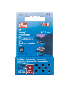Prym 390778 Drukknopen Jersey 12 mm lila - Kaart