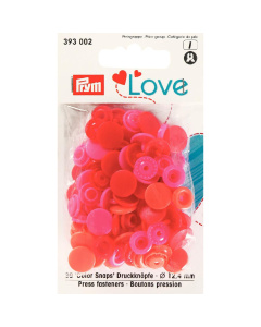 Prym 393002 Prym Love Color drukknoop KST 12,4mm rood - Kaart