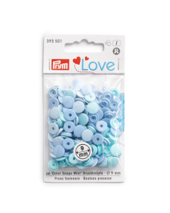 Prym 393501 Prym Love Color Snaps Mini DK lichtblauw - Kaart