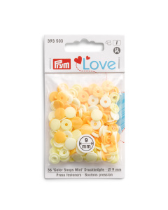 Prym 393503 Prym Love Color Snaps Mini DK lichtgeel - Kaart