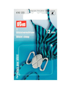 Prym 416120 Bikini- en ceintuursluiting ST klaverblad 12mm zilverkleurig mat - Kaart