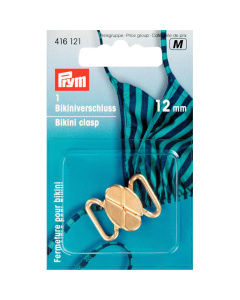 Prym 416121 Bikini- en ceintuursluiting ST klaverblad 12mm goudkleurig - Kaart