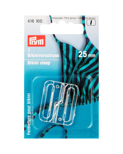 Prym 416160 Bikini- en ceintuursluiting KST haak 25 mm transparant - Kaart
