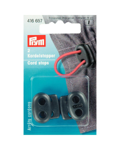 Prym 416657 Koordstoppers met 2 gaatjes KST zwart - Kaart