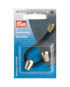 Prym 416678 Koordeinden kegelvormig new gold 2st - Kaart