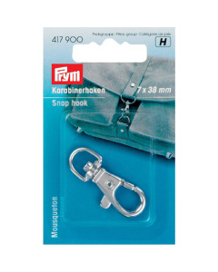 Prym 417900 Karabijnhaak 7 x 38 mm zilverkleurig - Kaart