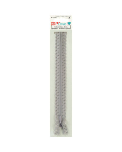 Prym 418203 Prym Love Rits S11 deco 20cm zilver grijs - Kaart