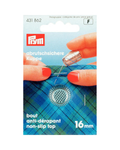 Prym 431862 Vingerhoed zinkdruk verchroomd 16,0 mm zilverkleurig - Kaart