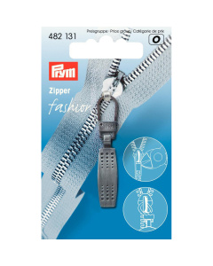 Prym 482131 Fashion-Zipper Matrix zwart geborsteld - Kaart