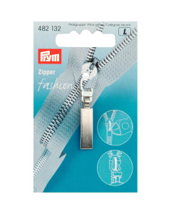 Prym 482132 Fashion-Zipper Classic zilverkleurig mat - Kaart