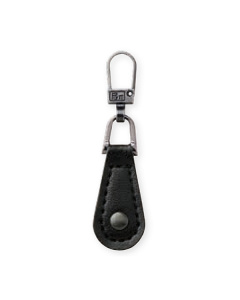 Prym 482356 Fashion-Zipper lederimitatie zwart rond - Kaart