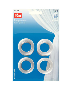 Prym 526606 Gordijnogen 'Click' 25 mm zilverkleurig mat - Kaart