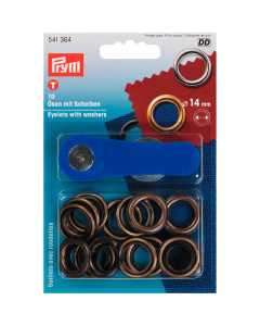 Prym 541364 Ringen en schijven MS 14 mm oudmessing - Kaart