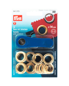 Prym 541373 Ringen met schijven MS 14,0 mm goudkleurig - Kaart