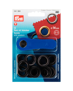 Prym 541384 Ringen met schijven MS 14,0 mm gebronsd - Kaart