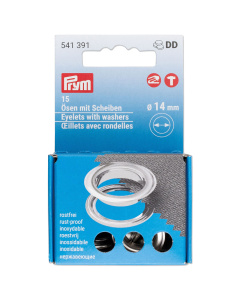 Prym 541391 Ringen met schijven 14mm zilverkleurig - Kaart
