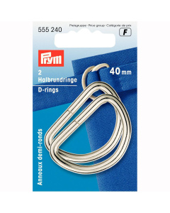 Prym 555240 D-Ringen 40 mm zilverkleurig - Kaart