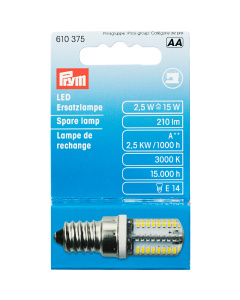 Prym 610375 LED reservelampje voor naaimac. 2,5 W schroeff - Kaart